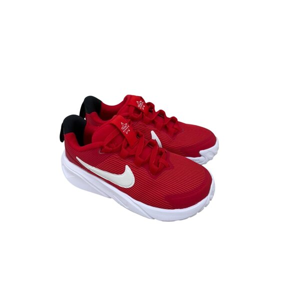 Nike Star Runner 4 Red Athletic Sneakers Shoes DX7616-600 Kids size 10C - Picture 1 of 8